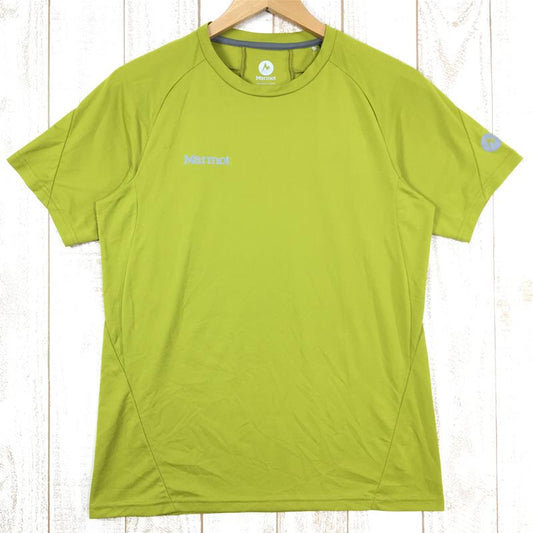 【Men's M イエロー系】 Marmot ( マーモット ) アセント ハーフスリーブ クルー Accent Hs Crew MJT-S6031 Asian Men's  化繊 ショートスリーブTシャツ クルーネック インナー シャツ トップス ウェア