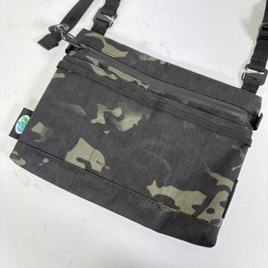 【OneSize ブラック系】 Hakuba（ハクバ） ラグゼ フィールド サコッシュ マルチカム ナイロン バッグ ストレージ サコッシュポーチ X-Pac X50 ( エックスパック X50 ) z00057669 マルチカム サコッシュポーチ バッグ ストレー