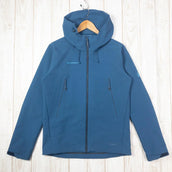 【Men's S ブルー系】 Mammut ( マムート ) マサオ ソフトシェル ジャケット Masao So Jacket フーディ 1011-00460 Men's Wing Teal ソフトシェル アウター ジャケット トップス ウェア - 【公式】2ndGEAR（セカンドギア）Webショップ【登山用品・アウトドア用品専門 買取販売店】