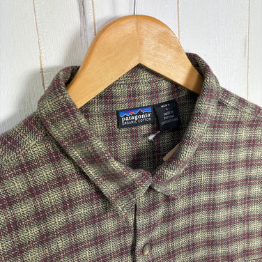 【Men's L ベージュ系】 1999 Patagonia ( パタゴニア ) ヘビー フランネル シャツ Heavy Flannel Shirt Andesite / Raisin 生産終了モデル 入手困難 オーガニックコットン オーガニックコットン ウェア ト