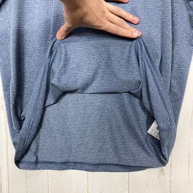 【Men's L ネイビー系】 Millet ( ミレー ) ヘザー メッシュ クルー ショート スリーブ Heather Mesh Crew Short Sleeve ポリエステル ウェア トップス インナー シャツ ショートスリーブTシャツ クルーネック 化繊