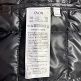 【Unisex L ブラック系】 Taion（タイオン） ベーシック ハイネック W ジップ インナー ダウン ジャケット Basic High Neck W Zip Inner Down Jacket ダウン ウェア トップス アウター ジャケット ダウンインサレー