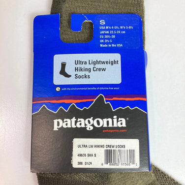 【小绿】Patagonia超轻徒步中筒袜SKA 22.5-24cm 美利奴羊毛 服饰配件 袜子 z00052980 SKA袜子 袜子 服饰配件 我们