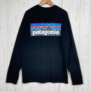 【Men's XS ブラック系】 2026 Patagonia ( パタゴニア ) メンズ ロングスリーブ P-6 ロゴ レスポンシビリティー Men's Long-Sleeved P-6 Logo Responsibili-Tee リサイクル素材100% コットン-2