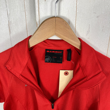 【Women's XS レッド系】 Mammut ( マムート ) トレイル ハーフスリーブ ジップシャツ Trail Half Sleeve Zip Shirt ウェア トップス インナー シャツ ショートスリーブシャツ 化繊 ポーラテック・パワードライ z00059