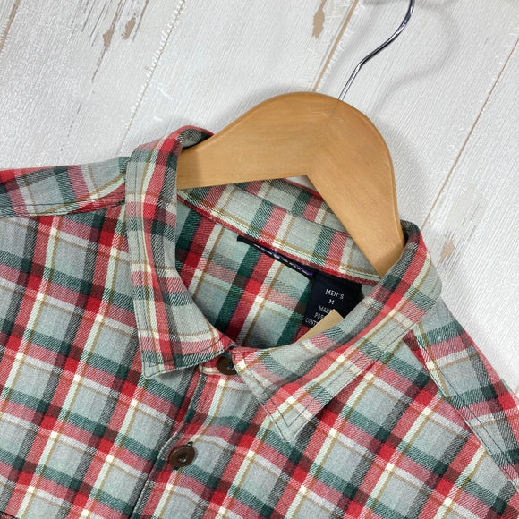【Men's M グリーン系】 1994 Patagonia ( パタゴニア ) ヘビー フランネル シャツ Heavy Flannel Shirt Ombre Boxes / Auburn 生産終了モデル 入手困難 コットン ウェア トップス インナー シャツ ロ