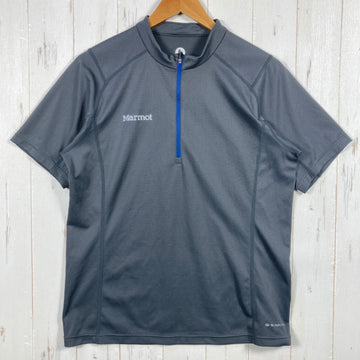 【Men's L グレー系】 Marmot ( マーモット ) サンスクリーン ショートスリーブ シャツ Sunscreen Short Sleeve Shirt ポリエステル ウェア トップス インナー シャツ ショートスリーブシャツ 化繊 z00053233
