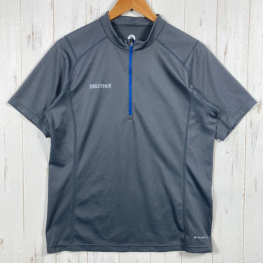 【Men's L グレー系】 Marmot ( マーモット ) サンスクリーン ショートスリーブ シャツ Sunscreen Short Sleeve Shirt ポリエステル ウェア トップス インナー シャツ ショートスリーブシャツ 化繊 z00053233