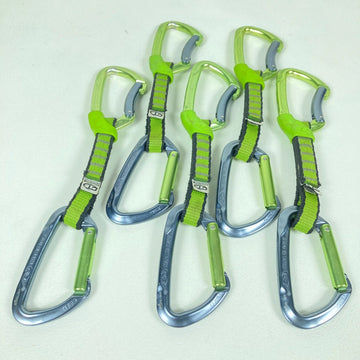 【OneSize グリーン系】 Climbing Technology Ct ( クライミングテクノロジー ) ライム クイックドローセット 5本セット ロッククライミングギア z00054474  ロッククライミングギア