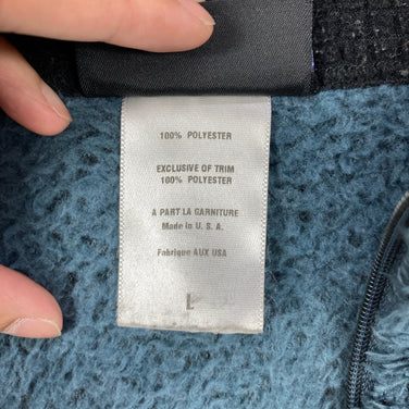 【Men's L ネイビー系】 2004 Patagonia ( パタゴニア ) R2 ボディ ラグ プルオーバー R2 Body Rug Pullover Deep Blue Heather 生産終了モデル 入手困難 ハイパイルフリース R1ストレッチパネル US
