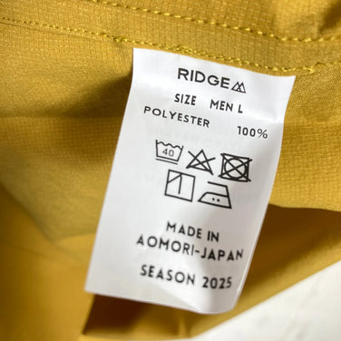 Ridge Mountain Gear 男士大号黄色基础款短袖衬衫（乡村芥末黄）、涤纶、上衣、汗衫