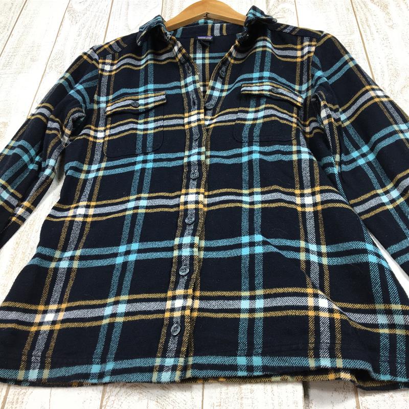 【Women's0 ネイビー系】 Patagonia ( パタゴニア ) フィヨルド フランネル シャツ Fjord Flannel Shirt レディース 53915 International Women's  コットン ロングスリーブシャツ インナー シャツ ト