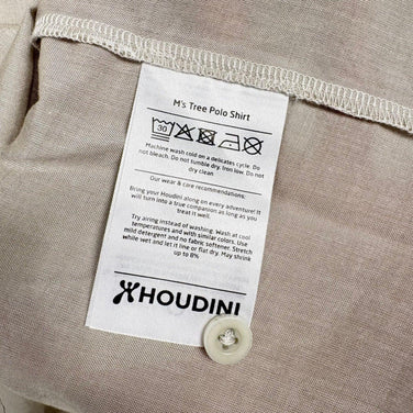 [Men's XL Ivory] Houdini Men's Tree Polo Shirt M's Tree Polo Shirt 860009 Sandstorm Light z00058242 Sandstorm Light Synthetic Short Sleeve Shirt