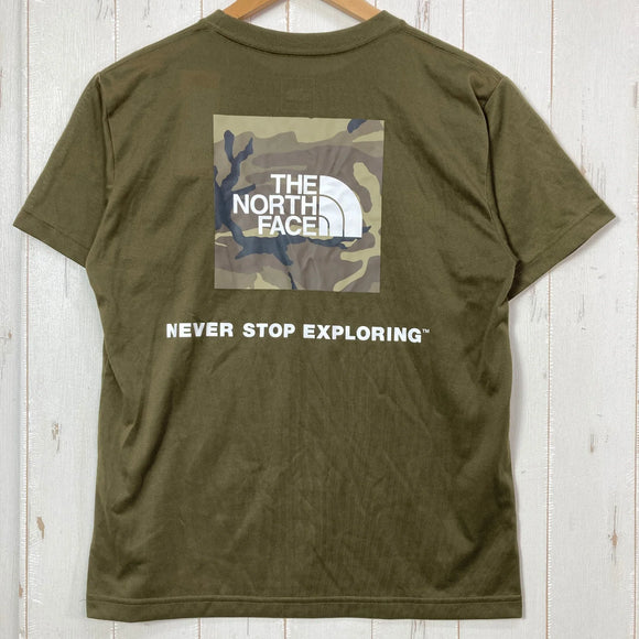 【Men's S グリーン系】 The North Face ( ザ・ノースフェイス ) ショートスリーブスクエアカモフラージュティー S/S Square Camofluge Tee ポリエステル ウェア トップス インナー シャツ ショートスリーブTシャツ クル
