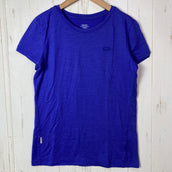 【Women's M ブルー系】 Icebreaker ( アイスブレーカー ) スーパーファイン ウルトラライト 150 ティー メリノウール ウェア トップス インナー シャツ ショートスリーブTシャツ クルーネック ウール z00055020  ウール ショート