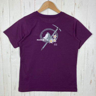 【Women's S Purple】 Montbell Wic. T Willisch Pickel Polyester Wear Top Inner Shirt Short Sleeve T-Shirt Crew Neck Synthetic z000556