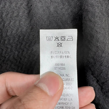 【Men's S Black Series】 2024 Patagonia R1 Air Full-Zip Hoody Polyester Wear Tops Outer Jacket Fleece z00057203 Fleece Outer
