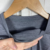 【Women's L グレー系】 Ridge Mountain Gear ( リッジマウンテンギア ) メリノ ベーシック ティー ショートスリーブ Merino Basic Tee Short Sleeve Heather Charcoal メリノウール ウェア ト