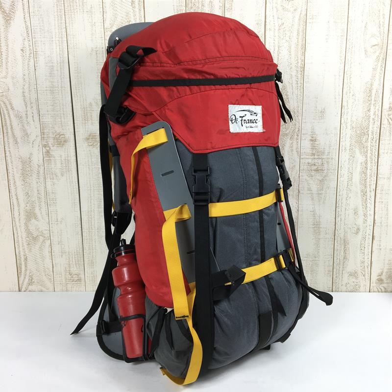 [One Size Red] Fort Collins Defrance Packs Backpack Made in USA ITW NEXUS FASTEX Buckle Vintage Hard to Find Capacity [55L-79L] Backpack Bag Storage