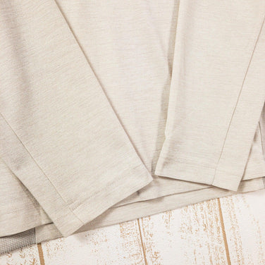 【Men's L ベージュ系】 Montbell ( モンベル ) ロングスリーブ ハーフジップ シャツ Long sleeve Half Zip Shirt ポリエステル Asian Men's 韓国企画モデル 化繊 ロングスリーブシャツ インナー シャツ トッ - 【公式】2ndGEAR（セカンドギア）Webショップ【登山用品・アウトドア用品専門 買取販売店】