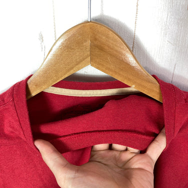 【Men's S レッド系】 2022 Patagonia ( パタゴニア ) ライン ロゴ リッジ ポケット レスポンシビリティー Line Logo Ridge Pocket Responsibili Tee SUMR コットン ウェア トップス インナー シ
