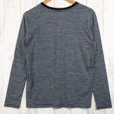 【Women's XS グレー系】 Icebreaker ( アイスブレーカー ) リュクス ライト ロングスリーブ ポケット クルー ストライプ Luxe Lite LS Pocket Crewe Stripe ブラック×メトロヘザー メリノウール ウェア トップス - 【公式】2ndGEAR（セカンドギア）Webショップ【登山用品・アウトドア用品専門 買取販売店】