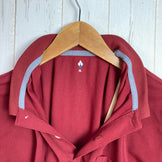 Montbell 男士 WIC Polo 衫，XL 码，红色。这款短袖涤纶 Polo 衫既可作上衣，也可作内搭。产品代码：z00056748。