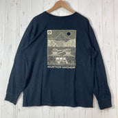 【Men's L ブラック系】 Mountain Hardwear ( マウンテンハードウェア ) リググラフィック リラックスド ロングスリーブ コットン ウェア トップス インナー シャツ ロングスリーブTシャツ クルーネック コットン z00059507 コ