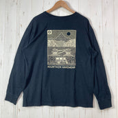 【Men's L ブラック系】 Mountain Hardwear ( マウンテンハードウェア ) リググラフィック リラックスド ロングスリーブ コットン ウェア トップス インナー シャツ ロングスリーブTシャツ クルーネック コットン z00059507  コ