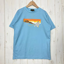 【Unisex S ブルー系】 燕山荘（えんざんそう） 燕山荘 オリジナル ティーシャツ ポリエステル ウェア トップス インナー シャツ ショートスリーブTシャツ クルーネック 化繊 z00060566  化繊 ショートスリーブTシャツ クルーネック インナー シ-1