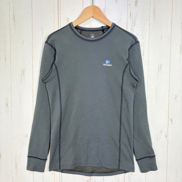 【Men's S グレー系】 Finetrack ( ファイントラック ) ドライレイヤー ウォーム ロングスリーブ Dry Layer Warm Long Sleeve 耐久撥水 保温 抗菌防臭 ウェア トップス インナー シャツ ロングスリーブTシャツ クルー