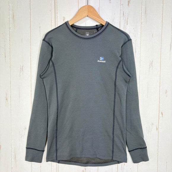 【Men's S グレー系】 Finetrack ( ファイントラック ) ドライレイヤー ウォーム ロングスリーブ Dry Layer Warm Long Sleeve 耐久撥水 保温 抗菌防臭 ウェア トップス インナー シャツ ロングスリーブTシャツ クルー