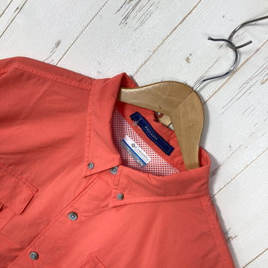 【Men's XL ピンク系】 Columbia ( コロンビア ) バハマ 2 ショートスリーブ シャツ Bahama II Short Sleeve Shirt PFGシリーズ ナイロン ウェア トップス インナー シャツ ショートスリーブシャツ 化繊 z000