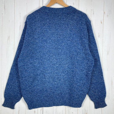 Men's L Navy 1980s Llbean Wool Sweater, Vintage Original, Hard to Find, Wool Wear, Tops, Outerwear, Fleece Jacket, z00054495