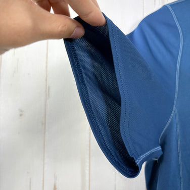 【Men's S ネイビー系】 2014 Patagonia ( パタゴニア ) フォアランナー シャツ Fore Runner Shirt ポリエステル ウェア トップス インナー シャツ ショートスリーブTシャツ クルーネック 化繊 z00054267  化繊