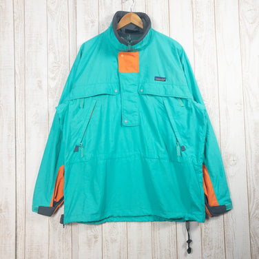 【Men's L グリーン系】 1990 Patagonia ( パタゴニア ) アルパイン サイドジップ プルオーバー Alpine Side Zip Pullover Caribbian / Poppy / Soot 生産終了モデル 入手困難 ナイロン ウェア - 【公式】2ndGEAR（セカンドギア）Webショップ【登山用品・アウトドア用品専門 買取販売店】
