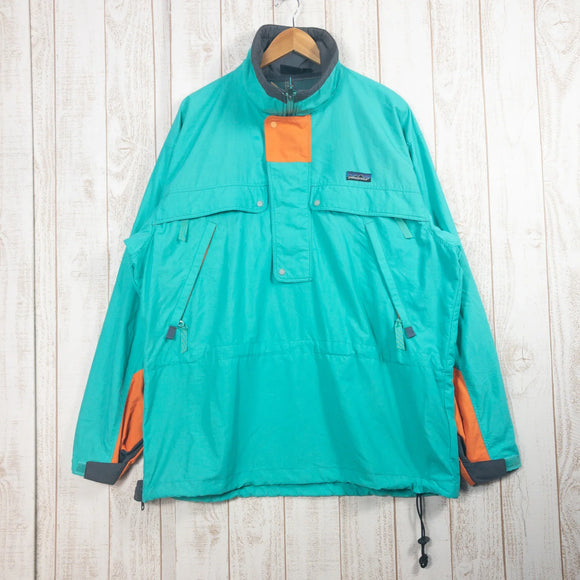 【Men's L グリーン系】 1990 Patagonia ( パタゴニア ) アルパイン サイドジップ プルオーバー Alpine Side Zip Pullover Caribbian / Poppy / Soot 生産終了モデル 入手困難 ナイロン ウェア - 【公式】2ndGEAR（セカンドギア）Webショップ【登山用品・アウトドア用品専門 買取販売店】