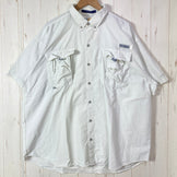 【Men's XL ホワイト系】 Columbia ( コロンビア ) バハマ 2 ショートスリーブ シャツ Bahama II Short Sleeve Shirt PFGシリーズ ナイロン ウェア トップス インナー シャツ ショートスリーブシャツ 化繊 z000