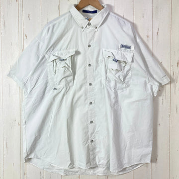 【Men's XL ホワイト系】 Columbia ( コロンビア ) バハマ 2 ショートスリーブ シャツ Bahama II Short Sleeve Shirt PFGシリーズ ナイロン ウェア トップス インナー シャツ ショートスリーブシャツ 化繊 z000
