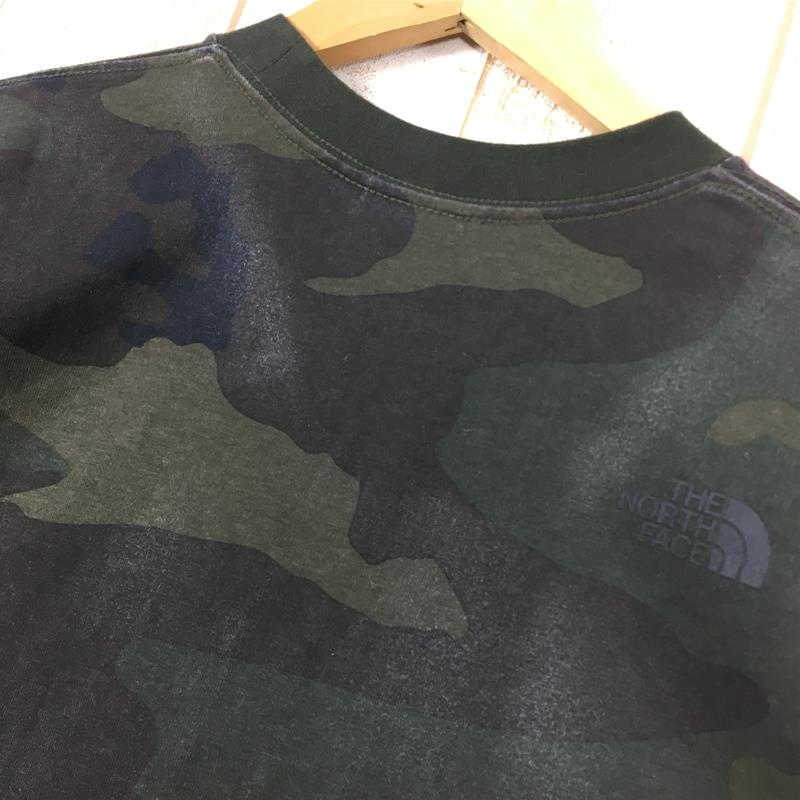 【Men's S グリーン系】 The North Face ( ザ・ノースフェイス ) ショートスリーブ セオ アルファ プリント Tシャツ S/S Ceo A Print Tee NT31723 Asian Men's WC Woodland Camo コットン