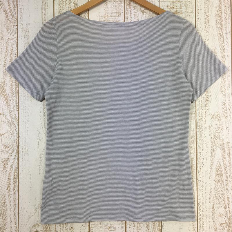 【Women's L グレー系】 The North Face ( ザ・ノースフェイス ) マイクロボーダー ポケット Tシャツ Micro Border Pocket T-Shirt Asian Women's  タイツ インナー シャツ トップス ウェア