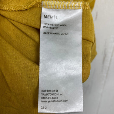 【Men's L イエロー系】 Yamatomichi ( 山と道 ) 100% メリノ ライト スリーブレス 100% Merino Light Sleeveless メリノウール ウェア トップス インナー シャツ タンクトップ ノースリーブシャツ z00058