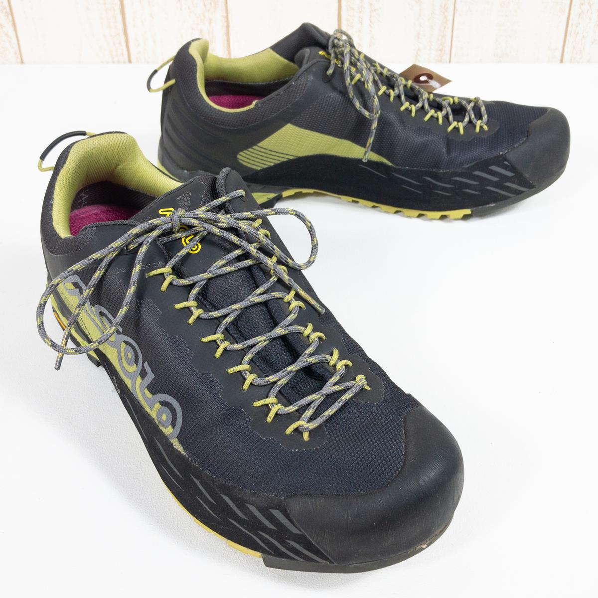 [Men's 27.0cm Gray] Asolo Eldo Gv Low-cut shoes Gore-Tex Waterproof Breathable 1829522 Men's GO/SG Green Oasis Smoky Gray Trekking boots Footwear