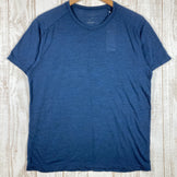 【Men's M ネイビー系】 Static ( スタティック ) オール エレベーション S/S シャツ All Elevation S/S Shirts 半袖 Tシャツ ウール ベースレイヤー Asian Men's ウール ショートスリーブTシャツ クルーネ - 【公式】2ndGEAR（セカンドギア）Webショップ【登山用品・アウトドア用品専門 買取販売店】