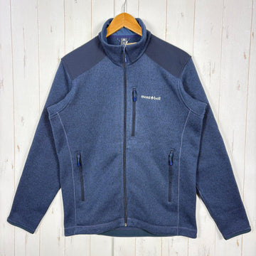【Men's M ネイビー系】 Montbell ( モンベル ) クリマプラス ニット ジャケット Climaplus Knit Jacket ポリエステル ウェア トップス アウター ジャケット フリース z00055367  フリース アウター ジャケット ト