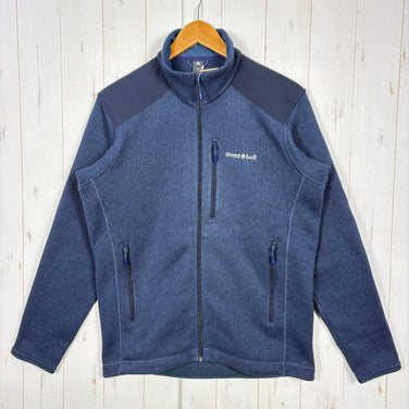 Montbell Climaplus Knit Jacket, Men's Medium Navy, Polyester Fleece Jacket (z00055367)