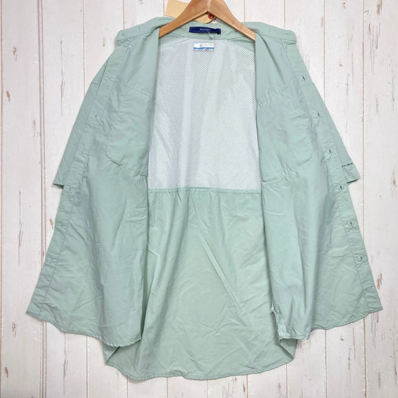【Men's M グリーン系】 Columbia ( コロンビア ) バハマ 2 ショートスリーブシャツ Bahama II S/S Shirt PFG｜オムニシェイド UPF50｜ベンチレーション ナイロン ウェア トップス インナー シャツ ショートスリーブシャ