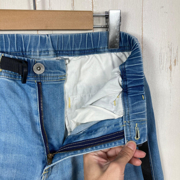 【Women's XS ブルー系】 Gramicci ( グラミチ ) デニム ファイブ ポケット ワイド パンツ Denim Five Pocket Wide Pants コットン ウェア ボトムス ロングパンツ コットン z00060523  コットン ロングパンツ