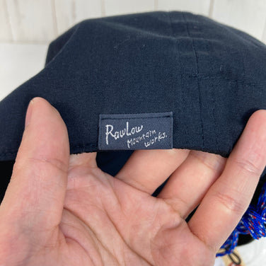 【Unisex OneSize ネイビー系】 Rawlow Mountain Works ( ロウロウマウンテンワークス ) アンガス キャップ Angus Cap 生産終了モデル 入手困難 Bike & Hike チンコード付 ポリエステル ウェア ウェア小物 ヘッドウェア キ
