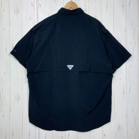 【Men's XL ブラック系】 Columbia ( コロンビア ) バハマ 2 ショートスリーブ シャツ Bahama II Short Sleeve Shirt PFGシリーズ ナイロン ウェア トップス インナー シャツ ショートスリーブシャツ 化繊 z000